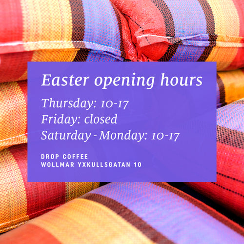 Opening hours Easter 2016